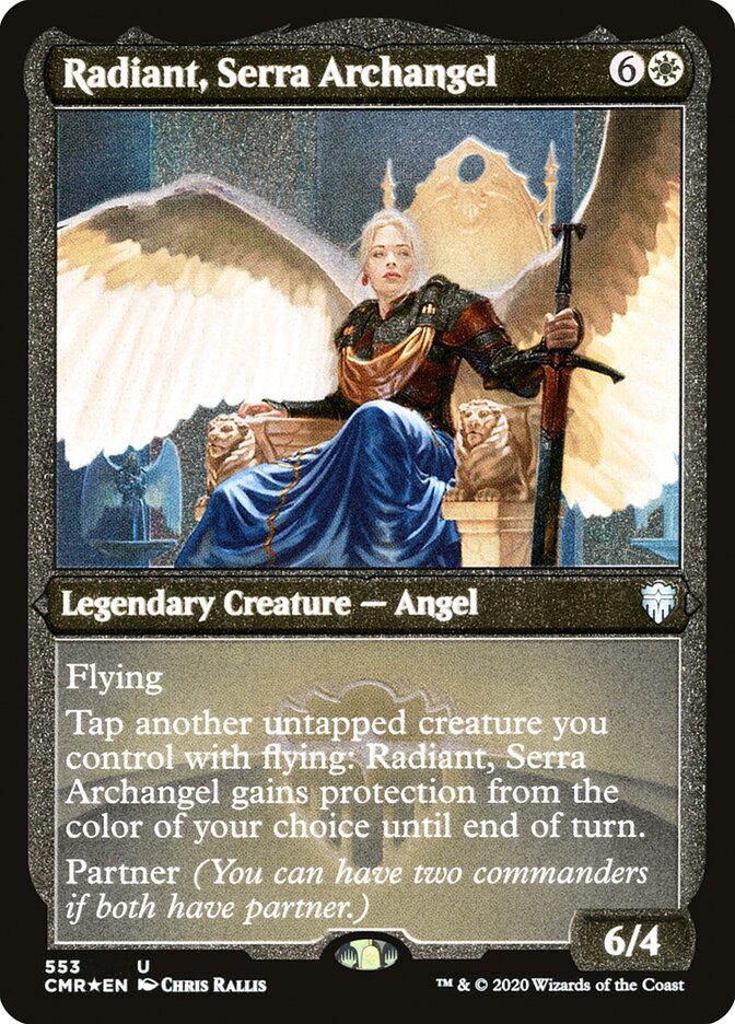 Radiant, Serra Archangel (Etched) [Commander Legends] | Grognard Games