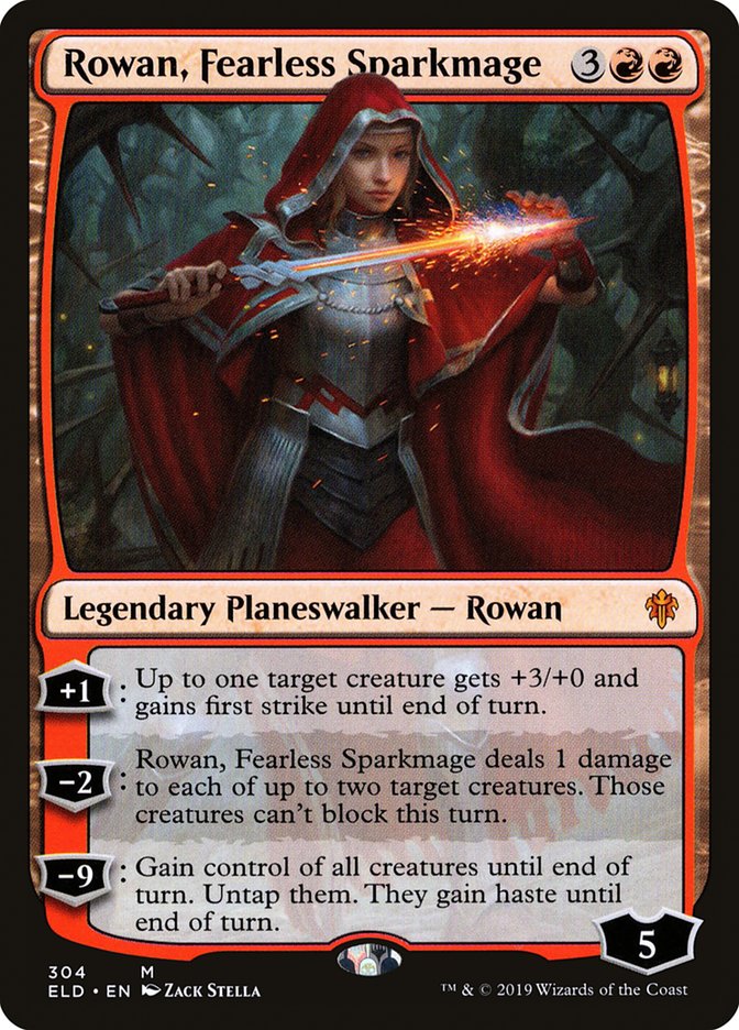 Rowan, Fearless Sparkmage [Throne of Eldraine] | Grognard Games