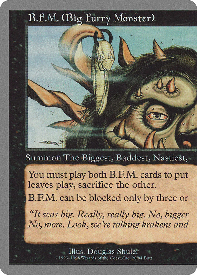 B.F.M. (Big Furry Monster) (28/94) [Unglued] | Grognard Games