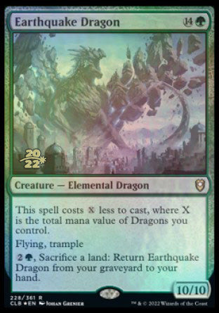 Earthquake Dragon [Commander Legends: Battle for Baldur's Gate Prerelease Promos] | Grognard Games