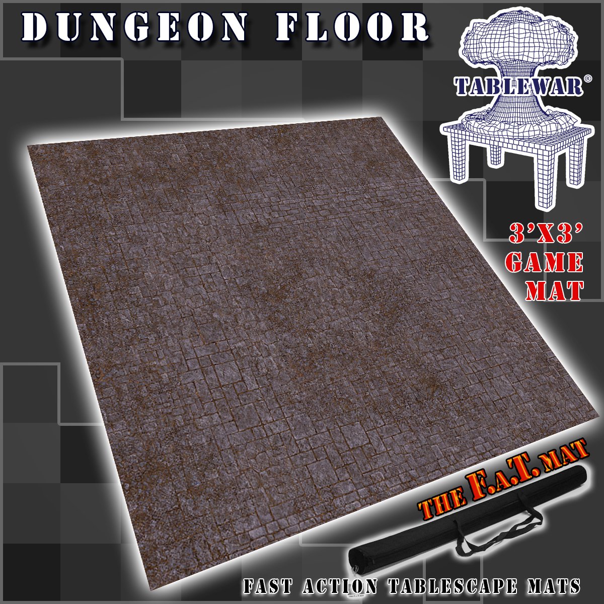 FAT Mat Dungeon Floor 3' x 3' | Grognard Games
