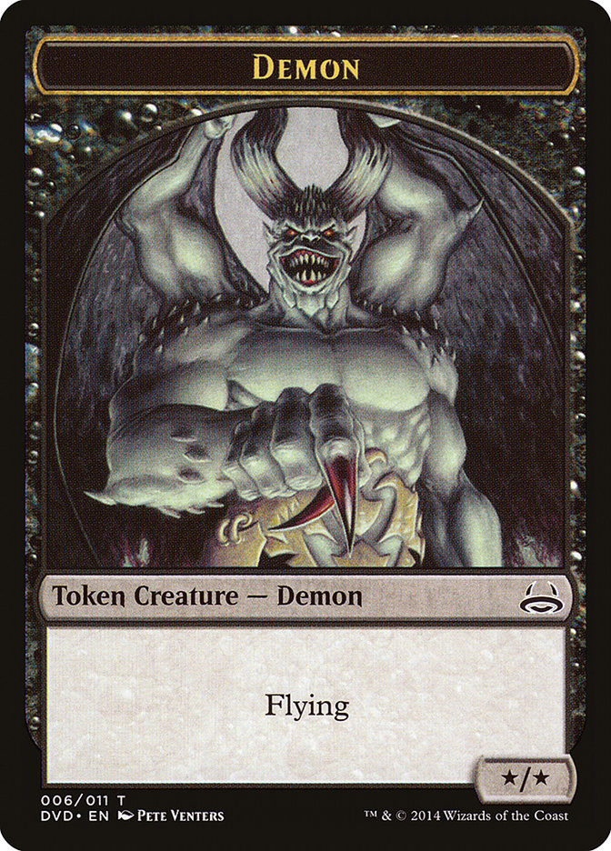 Demon Token (Divine vs. Demonic) [Duel Decks Anthology Tokens] | Grognard Games