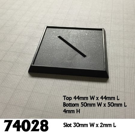 Base Boss 74028 2 inch Slotted Square Plastic (10) | Grognard Games