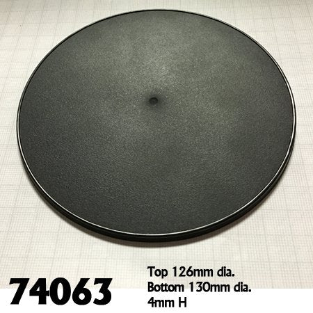 Base Boss 74063 130mm Round display Plastic Base (4) | Grognard Games