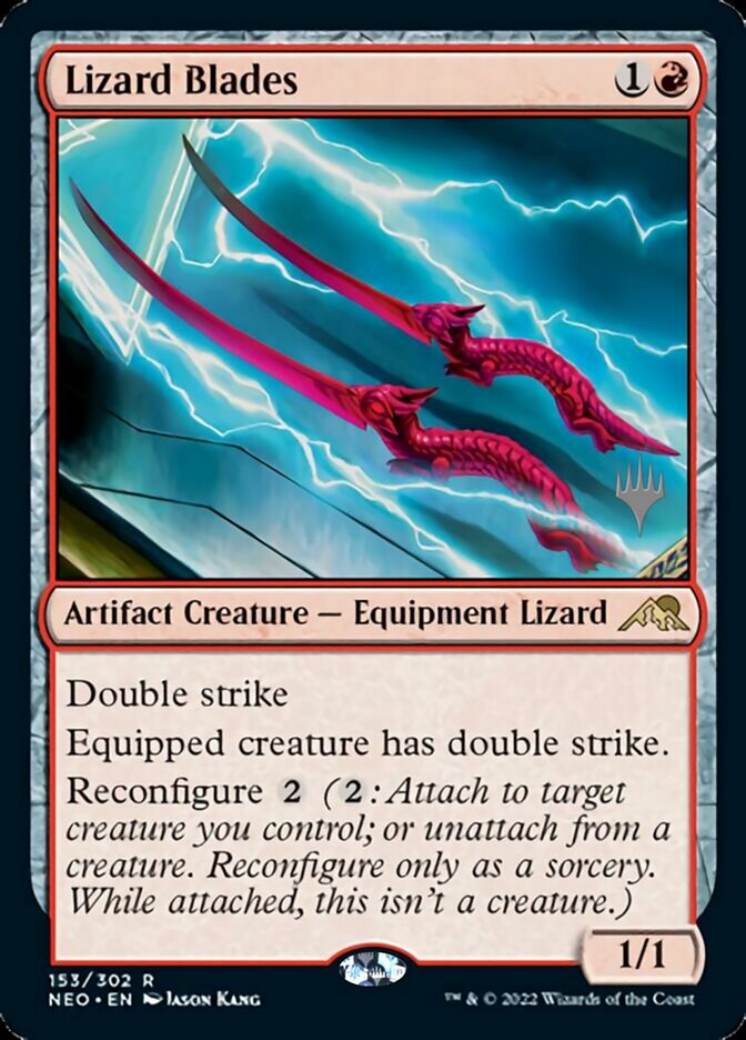 Lizard Blades (Promo Pack) [Kamigawa: Neon Dynasty Promos] | Grognard Games