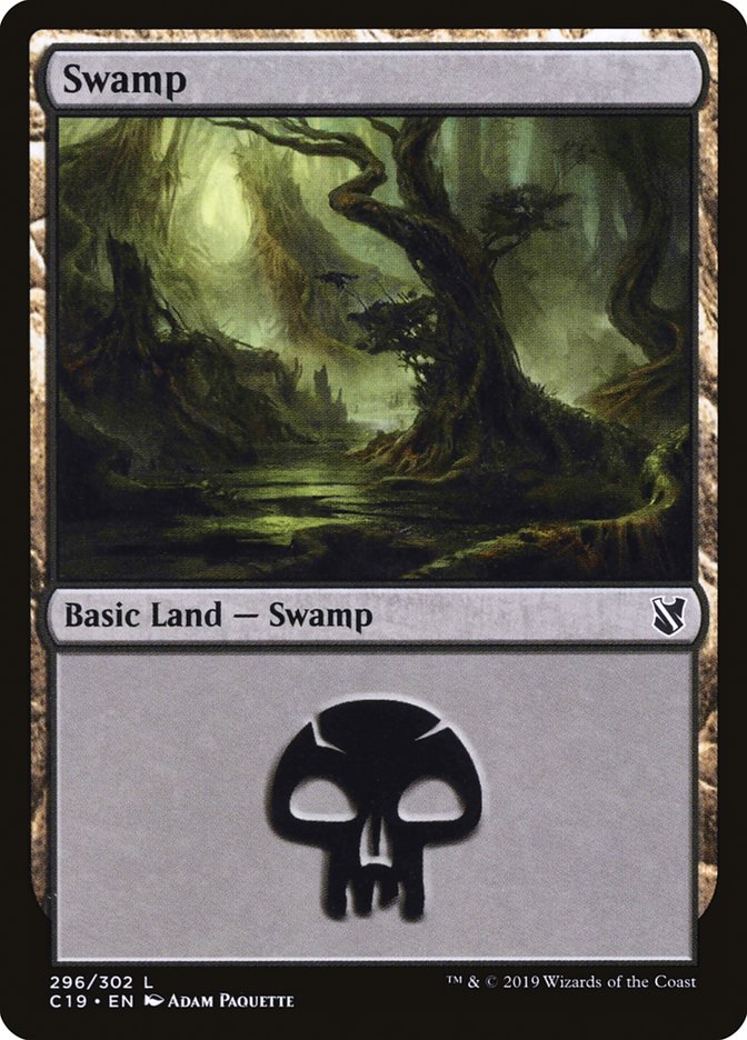 Swamp (296) [Commander 2019] | Grognard Games