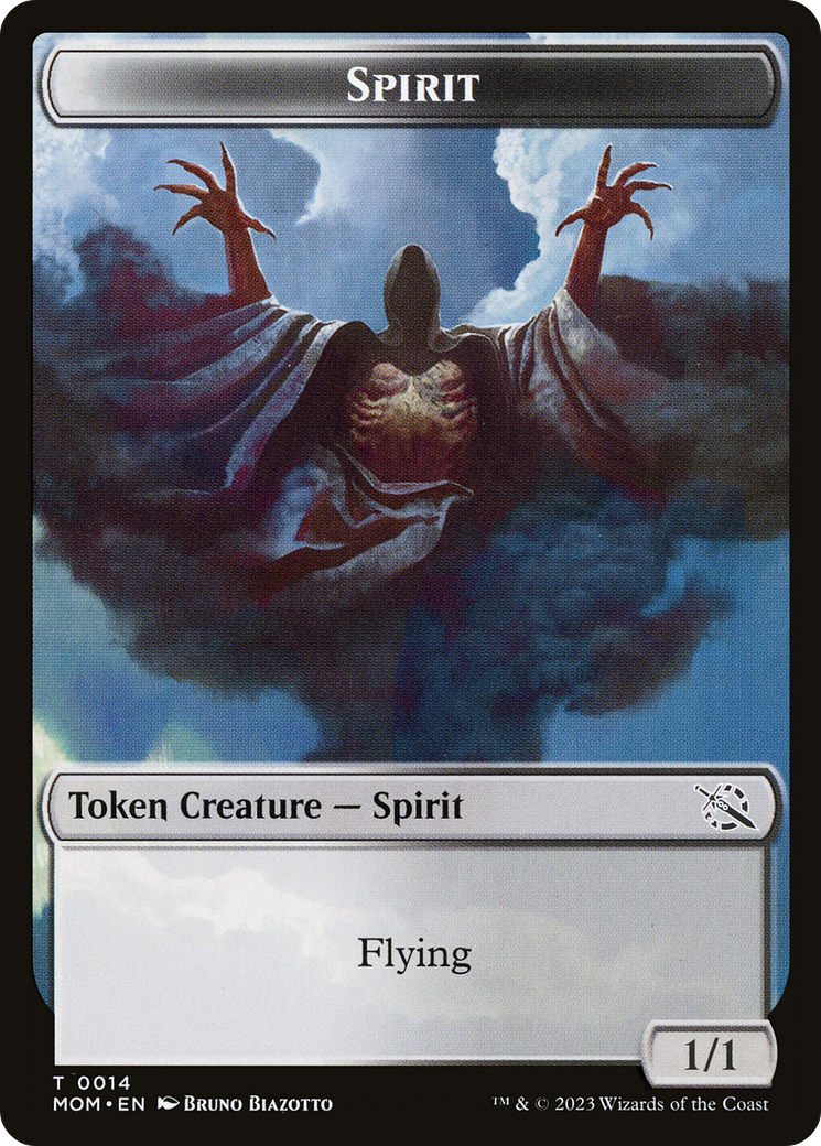 Phyrexian Myr // Spirit (14) Double-Sided Token [March of the Machine Tokens] | Grognard Games
