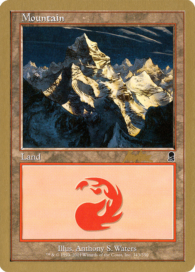 Mountain (bk343) (Brian Kibler) [World Championship Decks 2002] | Grognard Games