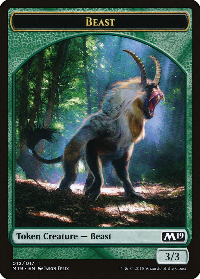 Beast [Core Set 2019 Tokens] | Grognard Games