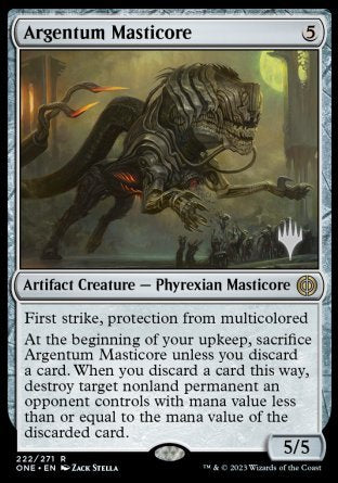 Argentum Masticore (Promo Pack) [Phyrexia: All Will Be One Promos] | Grognard Games