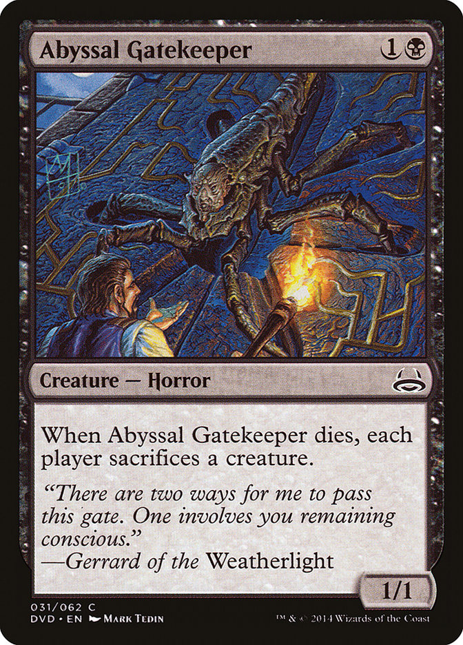 Abyssal Gatekeeper (Divine vs. Demonic) [Duel Decks Anthology] | Grognard Games