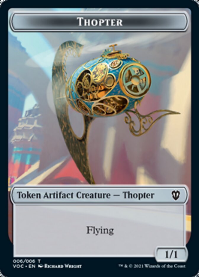 Spirit (003) // Thopter Double-sided Token [Innistrad: Crimson Vow Commander Tokens] | Grognard Games