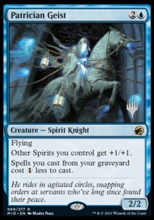 Patrician Geist (Promo Pack) [Innistrad: Midnight Hunt Promos] | Grognard Games