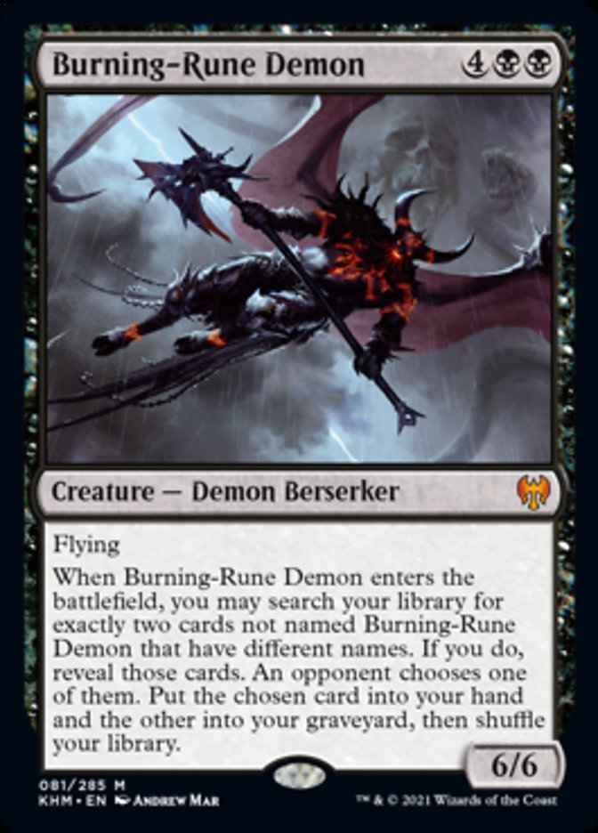 Burning-Rune Demon [Kaldheim] | Grognard Games