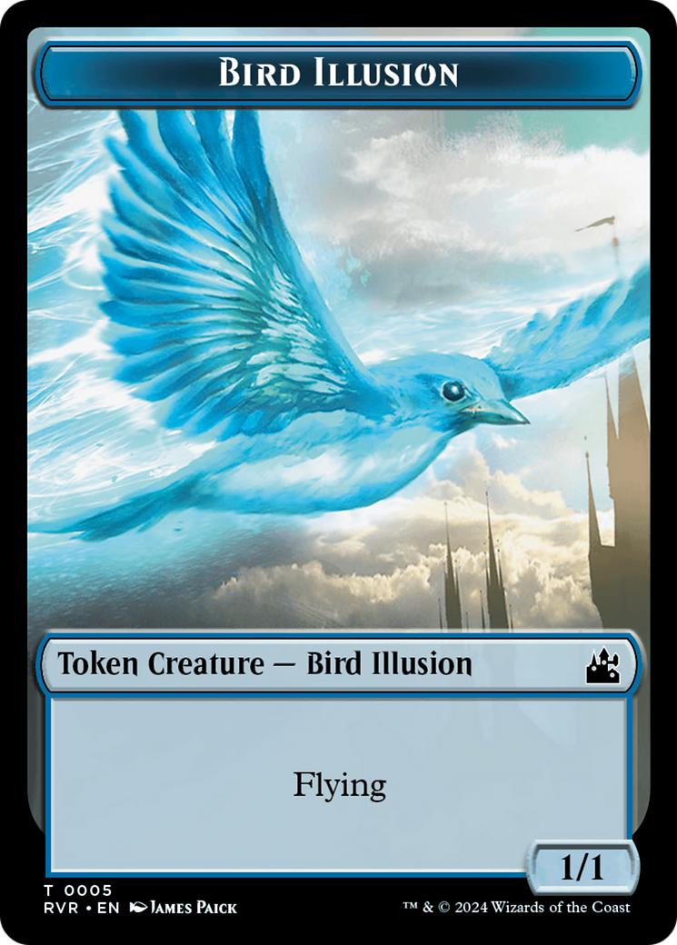 Bird Illusion Token [Ravnica Remastered Tokens] | Grognard Games