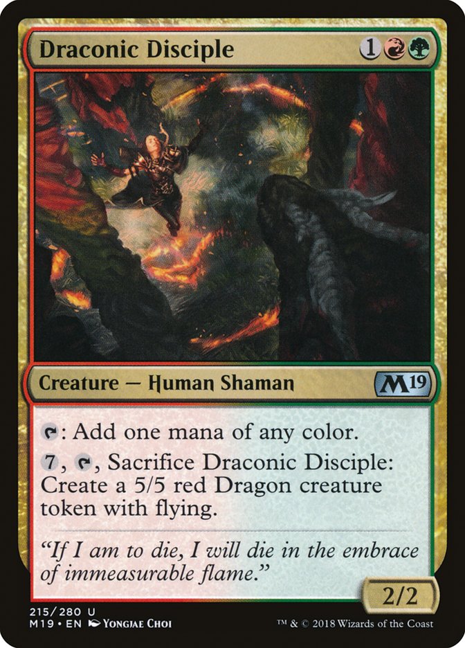 Draconic Disciple [Core Set 2019] | Grognard Games