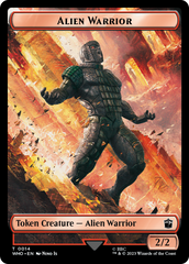 Alien Rhino // Alien Warrior Double-Sided Token [Doctor Who Tokens] | Grognard Games