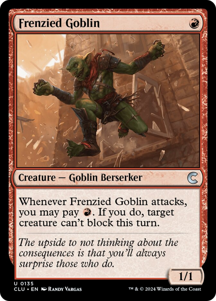 Frenzied Goblin [Ravnica: Clue Edition] | Grognard Games