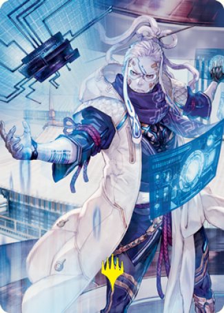 Tameshi, Reality Architect 2 Art Card (Gold-Stamped Signature) [Kamigawa: Neon Dynasty Art Series] | Grognard Games