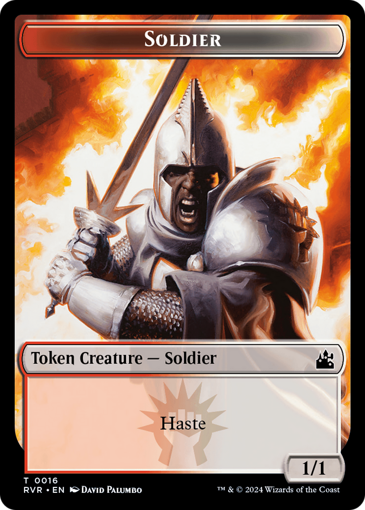 Soldier Token [Ravnica Remastered Tokens] | Grognard Games