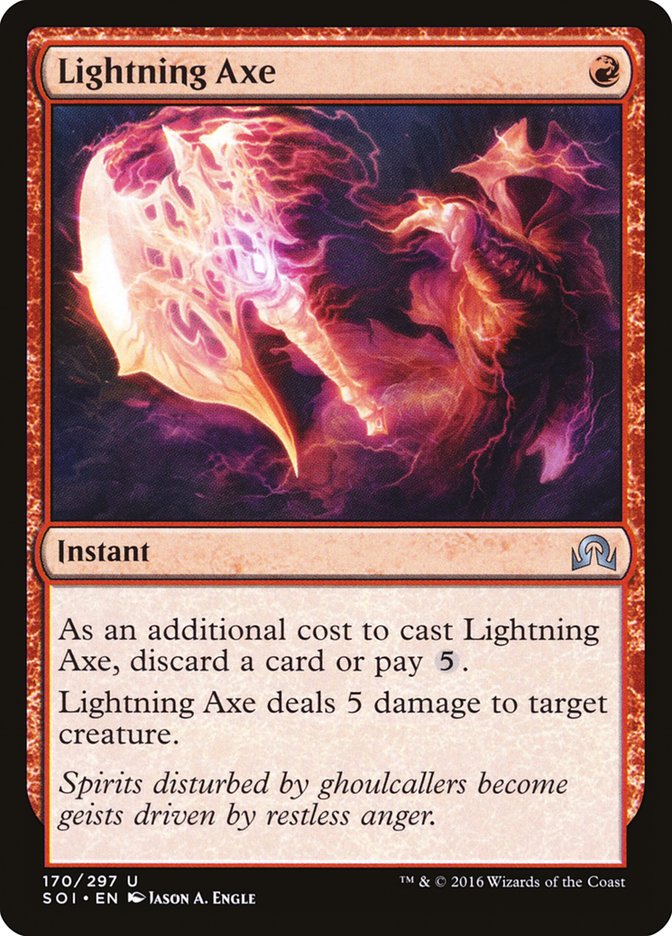 Lightning Axe [Shadows over Innistrad] | Grognard Games