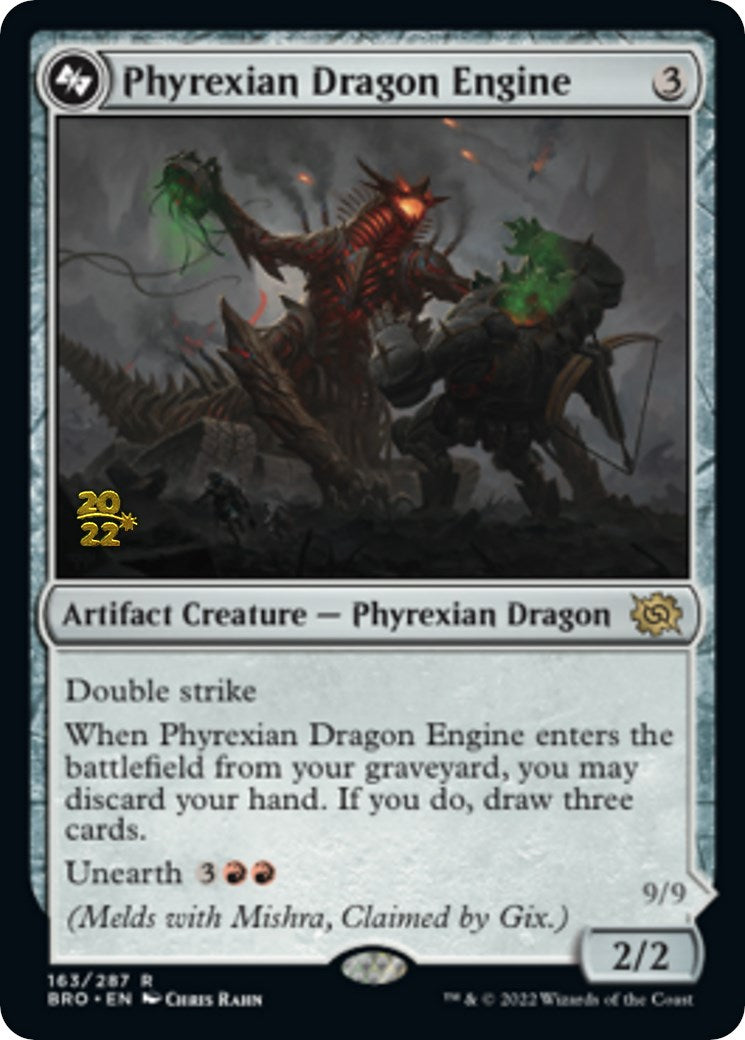 Phyrexian Dragon Engine [The Brothers' War: Prerelease Promos] | Grognard Games