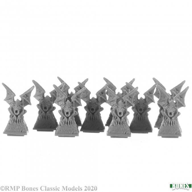 Bones 77731 Gargoyle Pillar Tops (10) | Grognard Games