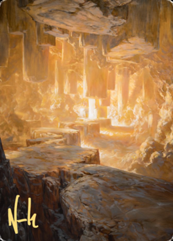 Pillarverge Pathway Art Card (Gold-Stamped Signature) [Zendikar Rising Art Series] | Grognard Games