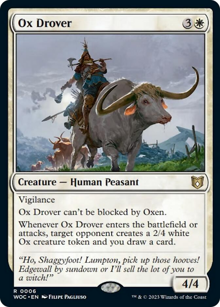 Ox Drover [Wilds of Eldraine Commander] | Grognard Games