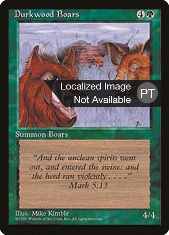 Durkwood Boars [Fourth Edition (Foreign Black Border)] | Grognard Games