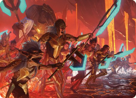 Roar of Resistance Art Card [Phyrexia: All Will Be One Art Series] | Grognard Games