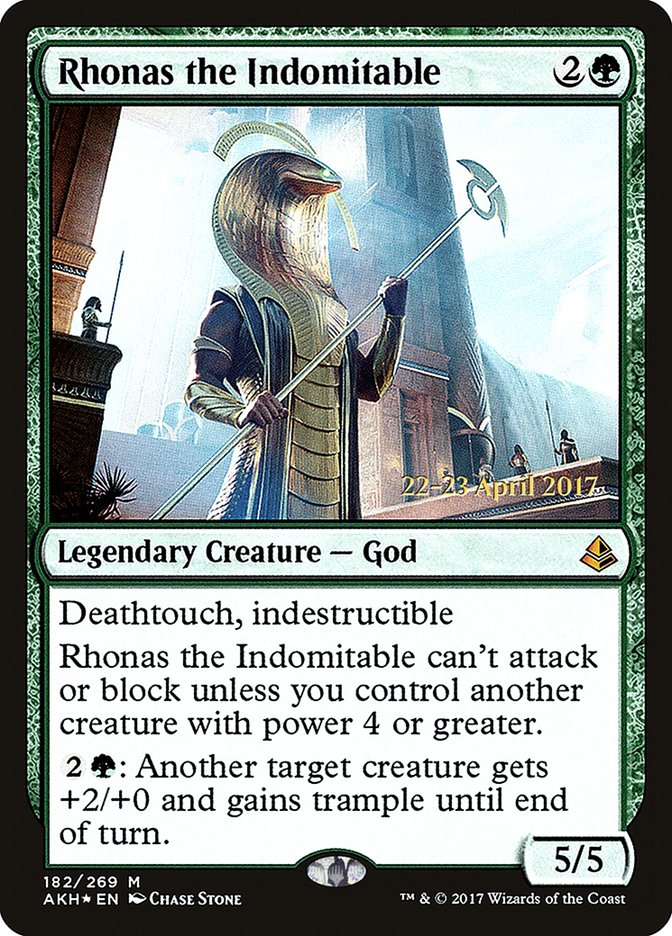 Rhonas the Indomitable  [Amonkhet Prerelease Promos] | Grognard Games