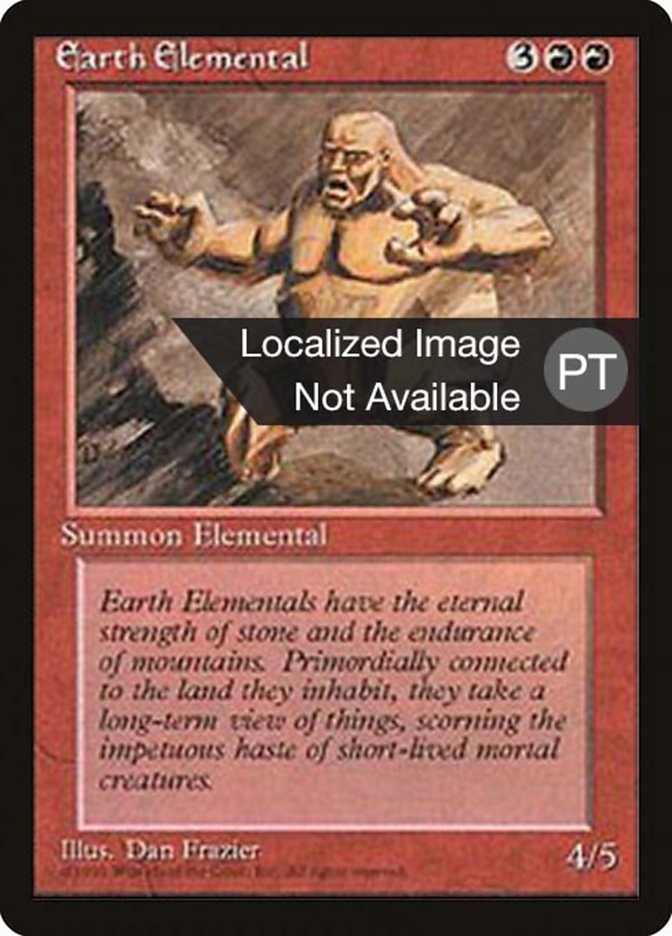 Earth Elemental [Fourth Edition (Foreign Black Border)] | Grognard Games