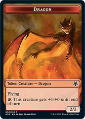 Dragon // Elf Warrior Double-Sided Token [Game Night: Free-for-All Tokens] | Grognard Games