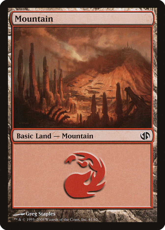 Mountain (61) [Duel Decks: Jace vs. Chandra] | Grognard Games