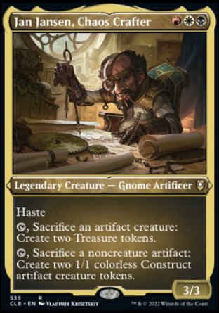 Jan Jansen, Chaos Crafter (Foil Etched) [Commander Legends: Battle for Baldur's Gate] | Grognard Games