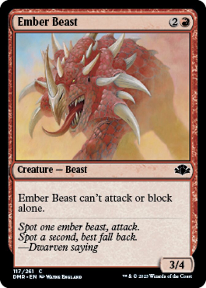 Ember Beast [Dominaria Remastered] | Grognard Games