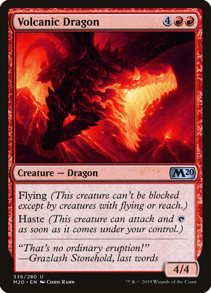 Volcanic Dragon [Core Set 2020] | Grognard Games