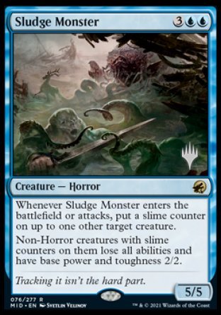 Sludge Monster (Promo Pack) [Innistrad: Midnight Hunt Promos] | Grognard Games