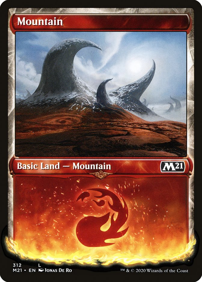 Mountain (312) (Showcase) [Core Set 2021] | Grognard Games