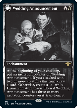 mtg wedding card Custom Handmade Style Trading Card: Personalized Anniversary, Wedd you draw a card MTG Wedding Invitation Innistrad: Crimson