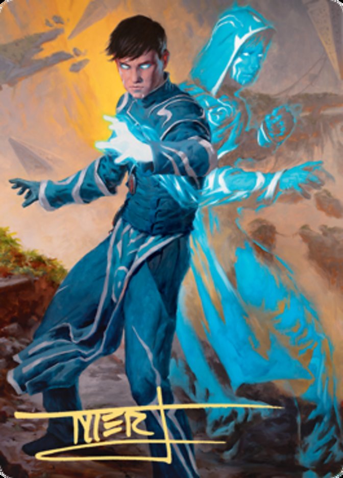 Jace, Mirror Mage 1 Art Card (Gold-Stamped Signature) [Zendikar Rising Art Series] | Grognard Games