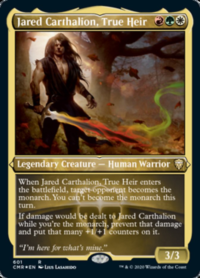 Jared Carthalion, True Heir (Etched) [Commander Legends] | Grognard Games