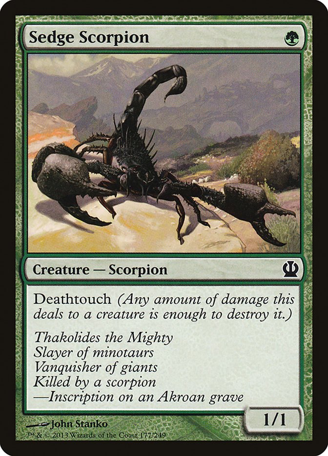 Sedge Scorpion [Theros] | Grognard Games