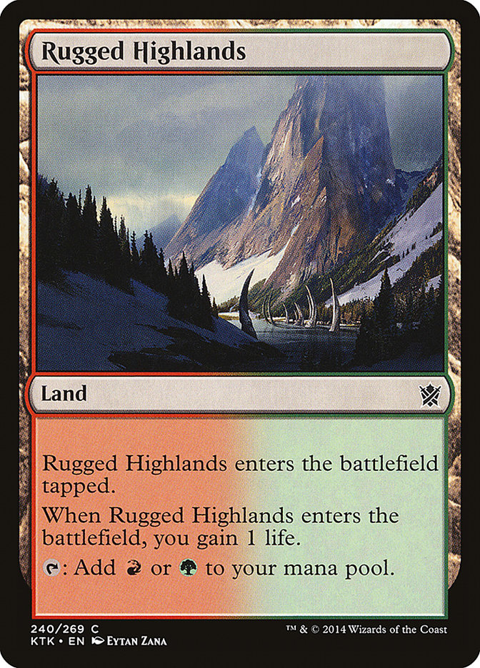 Rugged Highlands [Khans of Tarkir] | Grognard Games