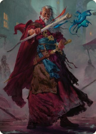 Elminster Art Card (64) [Commander Legends: Battle for Baldur's Gate Art Series] | Grognard Games