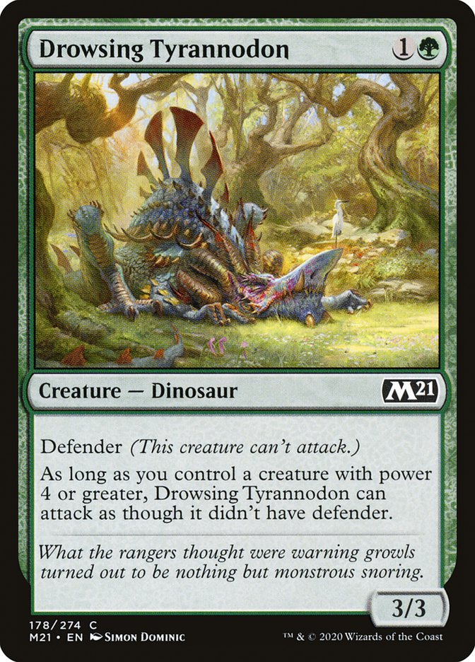 Drowsing Tyrannodon [Core Set 2021] | Grognard Games