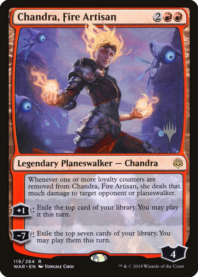 Chandra, Fire Artisan (Promo Pack) [War of the Spark Promos] | Grognard Games