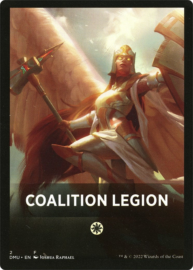 Coalition Legion Theme Card [Dominaria United Tokens] | Grognard Games