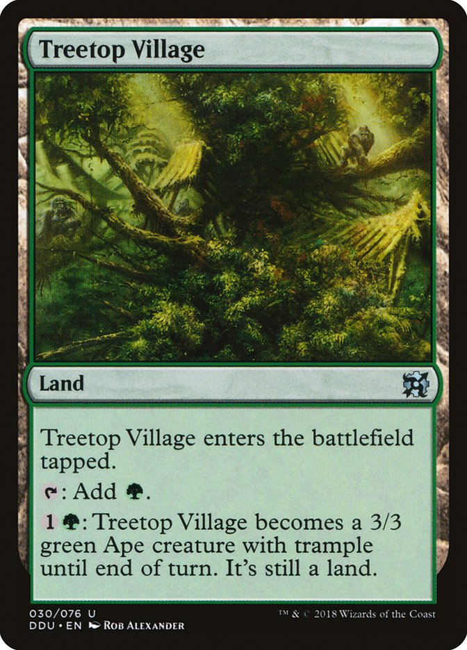 Treetop Village [Duel Decks: Elves vs. Inventors] | Grognard Games